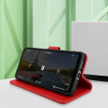 Miniatyrbillede 3 af 5: Oppo Find X5-etui - AVIZAR - Pungcover - Rød - Videosupportfunktion Röd