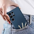 Miniatyrbillede 4 af 6: AVIZAR beskyttelsescover til Samsung Galaxy S24 Ultra - Semi-stiv - Blå - Blød finish Blå