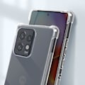 Pikkukuva 4 / 6: Kotelo - AVIZAR - Motorola Edge 40 Pro - Pehmeä silikoni - Iskunkestävät kulmat - Läpinäkyvä Transparent