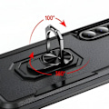 Miniatyrbillede 4 af 5: Stødabsorberende cover til Samsung Galaxy A56 med ring-standsort sort Svart