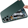 Pikkukuva 4 / 5: Samsung Galaxy S22 Plus Akun suojus Alkuperäinen Samsung vihreä linssillä