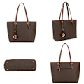 Miniatyrbillede 4 af 6: Handbag Tote til Kvinder Print Gallantry Brun kastanj