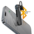 Miniatyrbillede 3 af 5: Bluetooth headset med krystalklar lyd og kontrolknapper Inkax sort Svart