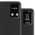 Pikkukuva 5 / 5: Nahkakotelo Galaxy S25 Plus Näyttöikkuna Korttipidike Musta Svart