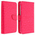 Miniatyrbild 2 av 4: Smartphone Plånboksfodral - AVIZAR - Universell - Ekoskinn - 6 Kortfickor - Fuschia fuchsia