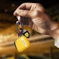 Miniatyrbild 3 av 5: Fodral för AirPods 1 och 2 Stel Ferrari Silikon Gul karbinhake