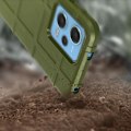 Pikkukuva 3 / 5: AVIZAR suojakotelo Xiaomi Redmi Note 12 5G ja 4G -puhelimelle - Vihreä kuvioitu kohokuvio - Iskunkestävä ja sormenjälkiä estävä Grön