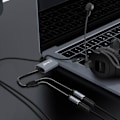 Miniatyrbillede 4 af 4: Audio-adapter - LinQ - U3532 - USB til 2 Jack 3.5mm - Samtidig brug - Grå