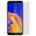 Pikkukuva 2 / 4: Lasi suojakalvo - Galaxy - J4 Plus - Ultra-kestävä - 9H - Viistetyt reunat Vit
