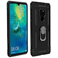 Pikkukuva 1 / 4: Kuori - ILMOITA - Huawei Mate 20 - Kaksoismateriaalit - Kova ja Pehmeä - Video Tuki Musta Svart
