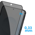 Miniatyrbillede 5 af 5: Beskyttelsesglas til Samsung Galaxy S25 Edge Anti-spion Dux Ducis Sort Svart