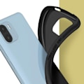 Pikkukuva 4 / 5: Kotelo - AVIZAR - Xiaomi Redmi A1 2022 - Kestävä - Pehmeä geelisilikoni - Musta