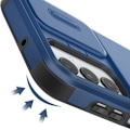 Miniatyrbillede 3 af 6: Coque til Samsung Galaxy A16 Stødabsorberende Skydende Kameraskjuler Mørkeblå Blå