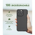 Miniatyrbillede 2 af 3: Sort biologisk nedbrydeligt cover til iPhone 13 Pro Just Green musta