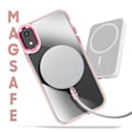 Pikkukuva 3 / 6: MagSafe-kuori iPhone XR:lle, vaaleanpunainen kristalipohja. Rosa