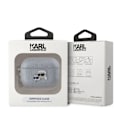Miniatyrbillede 4 af 4: Beskyttelsesskal - Karl Lagerfeld - KLAP2PGKCPS - Premium PU læder - Sølv - Prægede design af Karl og Choupette Silver