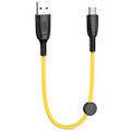 Pikkukuva 2 / 5: USB-mikro-USB-kaapeli 6A tiedonsiirto 480Mbps 25cm XO keltainen