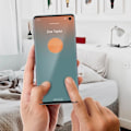 Miniatyrbillede 3 af 4: LCD-skærm - Samsung - Galaxy S10 - Original - Blå - For-samlet berøringsskærm Blå