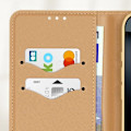Miniatyrbillede 3 af 6: Etui til iPhone 16 Pro Max Pung Læder Saffiano Fancy Sort / Guld Svart