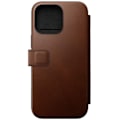 Miniatyrbillede 1 af 6: MagSafe Cover til iPhone 16 Pro Max - NOMAD - Folio Modern kortholder - Brun kastanj