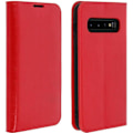 Miniatyrbillede 1 af 4: Etui - Samsung - Galaxy S10 Plus - Ægte læder - Video support - Rød Röd