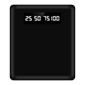 Miniatyrbillede 2 af 5: Universal eksternt batteri USB-C, Micro-USB Lightning-kabler Akashi sort