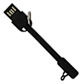 Miniatyrbild 3 av 4: Vändbar Mini USB-kabel 10 cm Tablet/Smartphone Moxie Charge + Synchro Black