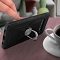Pikkukuva 4 / 4: Coque - ILMOITA - Galaxy S10 Plus - Iskunkestävä - Videotuki Rengas - Musta Svart