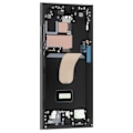 Miniatyrbillede 2 af 4: Central Chassis Reservedel til Samsung S23 Ultra Original Service Pack Samsung Sort