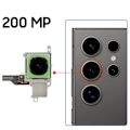 Miniatyrbillede 3 af 3: Bagkamera til Samsung Galaxy S24 Ultra Hovedsensor 200MP Samsung Sort Svart