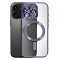 Miniatyrbillede 1 af 6: Coque MagSafe til iPhone 16 Pro Silikonkant Chromé Lilla Lila