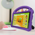 Pikkukuva 3 / 5: Lenovo Tab M8 Gen 4 -kotelo - AVIZAR - violetti - kantokahva ja taitettavat jalustat Lila
