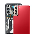 Miniatyrbillede 3 af 4: Cachebatteri - Samsung - Galaxy S21 Plus - Rød - Erstatningsdel - Indbygget klæbende. Röd
