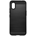 Pikkukuva 2 / 5: Suojakuori Samsung Galaxy Xcover 7:lle - AVIZAR - Hiili- ja harjattu musta efekti - Puolijäykkä kotelo Svart