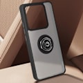 Miniatyrbillede 3 af 5: Coque til Xiaomi 14T Pro med metalring og videostativ i sort Svart