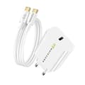 Laddare för Galaxy S26 Ultra 20W + USB-C-kabel 1m Mayaxess Vit Vit