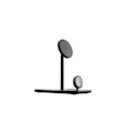 Pikkukuva 1 / 3: Qi2 Langaton Latauslaite - Twelve South - HiRise 3 Deluxe - MagSafe-yhteensopiva - 3-in-1 - Musta Svart