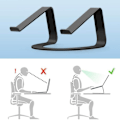 Miniatyrbillede 3 af 5: Supportbureau til MacBook Solid og Robust Twelve South Curve Sort Mat