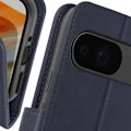 Miniatyrbillede 3 af 5: Etui til Google Pixel 9 og 9 Pro - AVIZAR - Wallet Flip og Video Support - Midnight Blue Blå