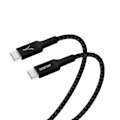 Miniatyrbillede 1 af 5: USB-C til USB-C-kabel 60W Opladningssynkronisering Økodesign 1,5 m Akashi Black