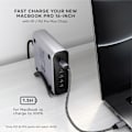 Miniatyrbillede 2 af 4: USB-C Oplader - Satechi - 200W - 6 porte - GaN teknologi - Hurtig opladning