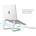 Miniatyrbild 2 av 3: Laptopställ - TOLV SÖDER - Curve SE - Ergonomiskt - Aluminium - Silver