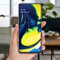 Miniatyrbillede 3 af 4: Galaxy A80 komplet blok LCD-skærm og berøringsglas Original Service Pack - Sort