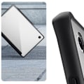 Miniatyrbillede 3 af 5: Étui Folio - Itskins - Galaxy Tab A8 10,5 - Stødabsorberende op til 1,5m - Transparent / Sort - Forstærket hybrid Klar / Svart