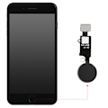 Miniatyrbillede 4 af 4: Hjemmeknap til iPhone SE 2020, 8 Plus, 8, 7 Plus og 7 Black Svart