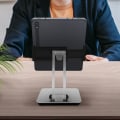 Miniatyrbild 3 av 4: LinQ HD3285 Multi-Angle Stabil Base Desktop Tablet Smartphone Hållare Svart Grå