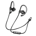 Miniatyrbillede 1 af 5: Bluetooth-høretelefoner - LINQ - Nakkebånd - Sort - Rækkevidde 40m - Svedbestandig Svart