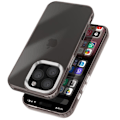 Miniatyrbild 2 av 5: Skal till iPhone 16 Pro Max - AVIZAR - Mjuk - Rökt - Svart Metallic Contour Svart