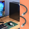 Miniatyrbillede 4 af 5: RJ45 Kategori 6 Ethernet netværkskabel - LINQ - 1m - Hurtig forbindelse - 250MHz båndbredde