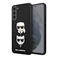 Miniatyrbillede 1 af 5: Taske til Samsung S22 Plus - KARL LAGERFELD - Saffiano læderfinish - Karl Lagerfeld og Choupette motiver Svart